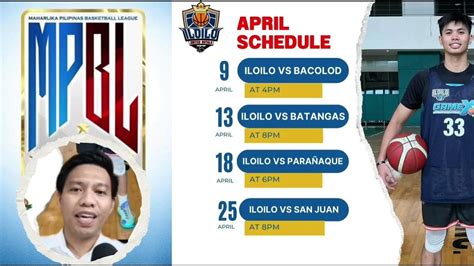MPBL Schedule 2024: Iloilo Royals Schedule of Games for April .